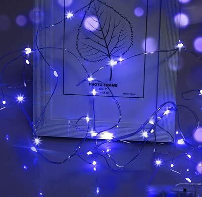 Cshare 3 Meter LED Fairy Lights Battery Operated 50 LEDs Silver Wire
