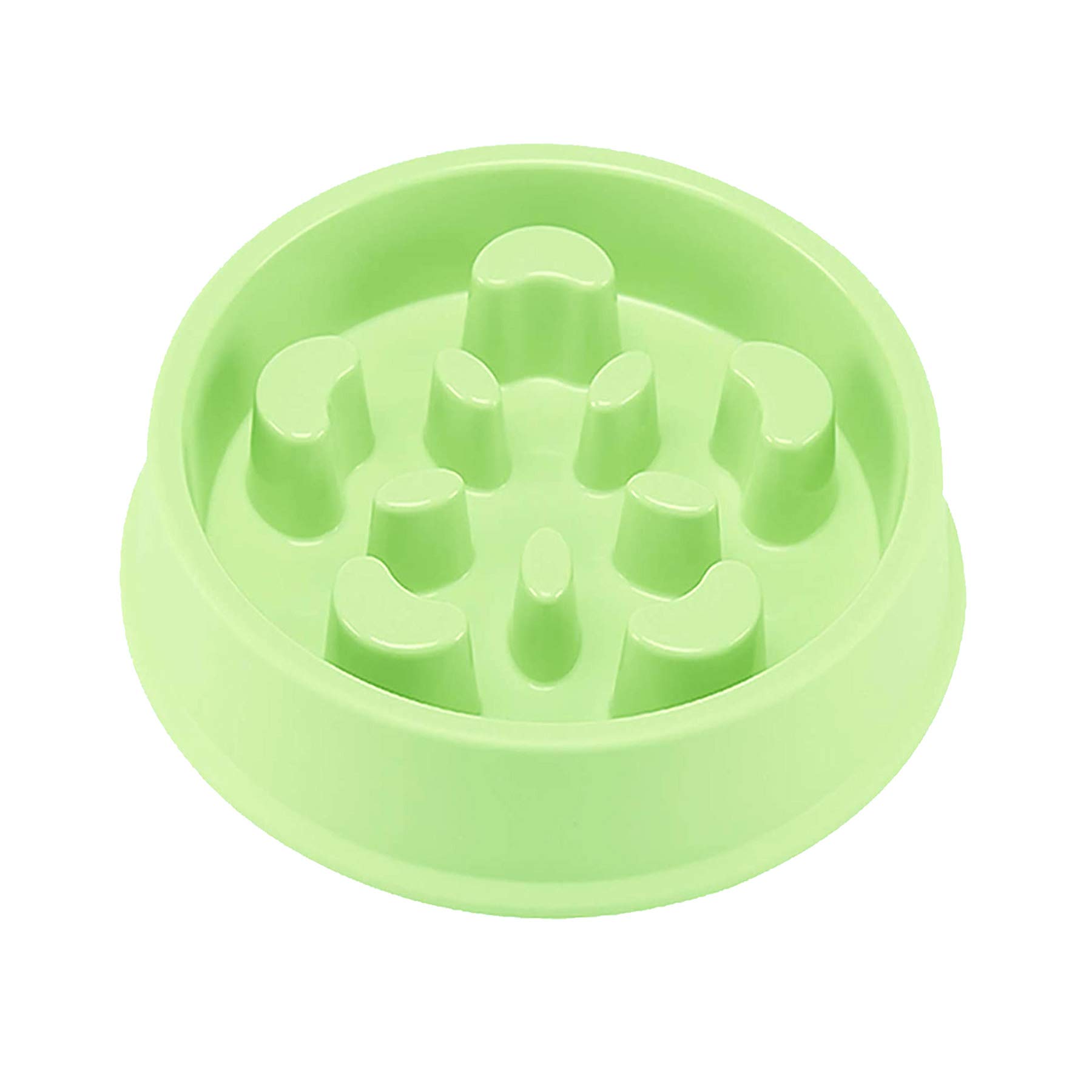 Slow Feeder Dog Bowl, Dog Bowl Slow Eating,Small Dog Feeder Slow,Dog Dishes to Slow Down Eating for Small and Medium Dogs (Green2)