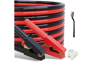 POADTOR Heavy Duty Jumper Cables for Car Battery, 0 Gauge 30 Feet 1000AMP, Automotive Booster Cables for Jump Starting Dead or Weak Batteries, Suitable for 8L Gas & 6L Diesel, Carrying Bag Included