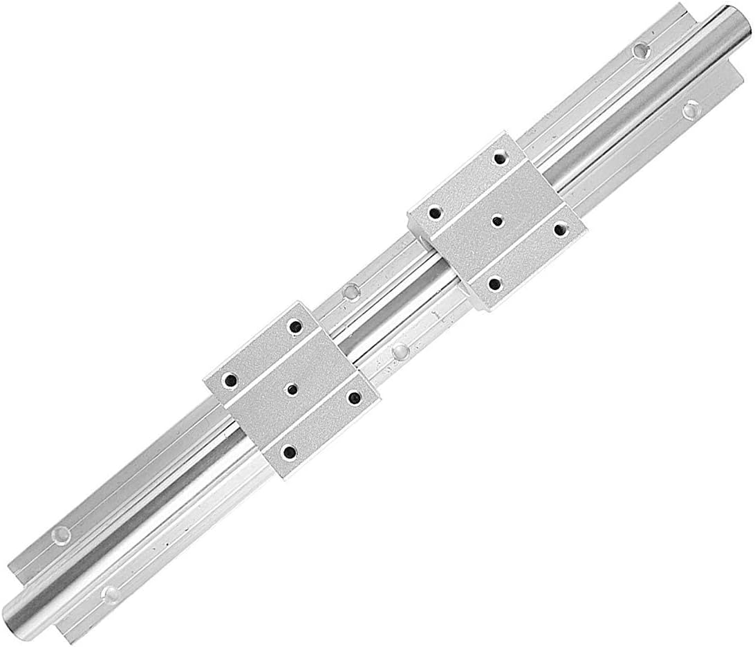 Linear Rail CNC Parts SBR16 700mm/ 27,56inches 16mm Fully Supported Linear Rail + 2pcs SBR16UU Block Bearing