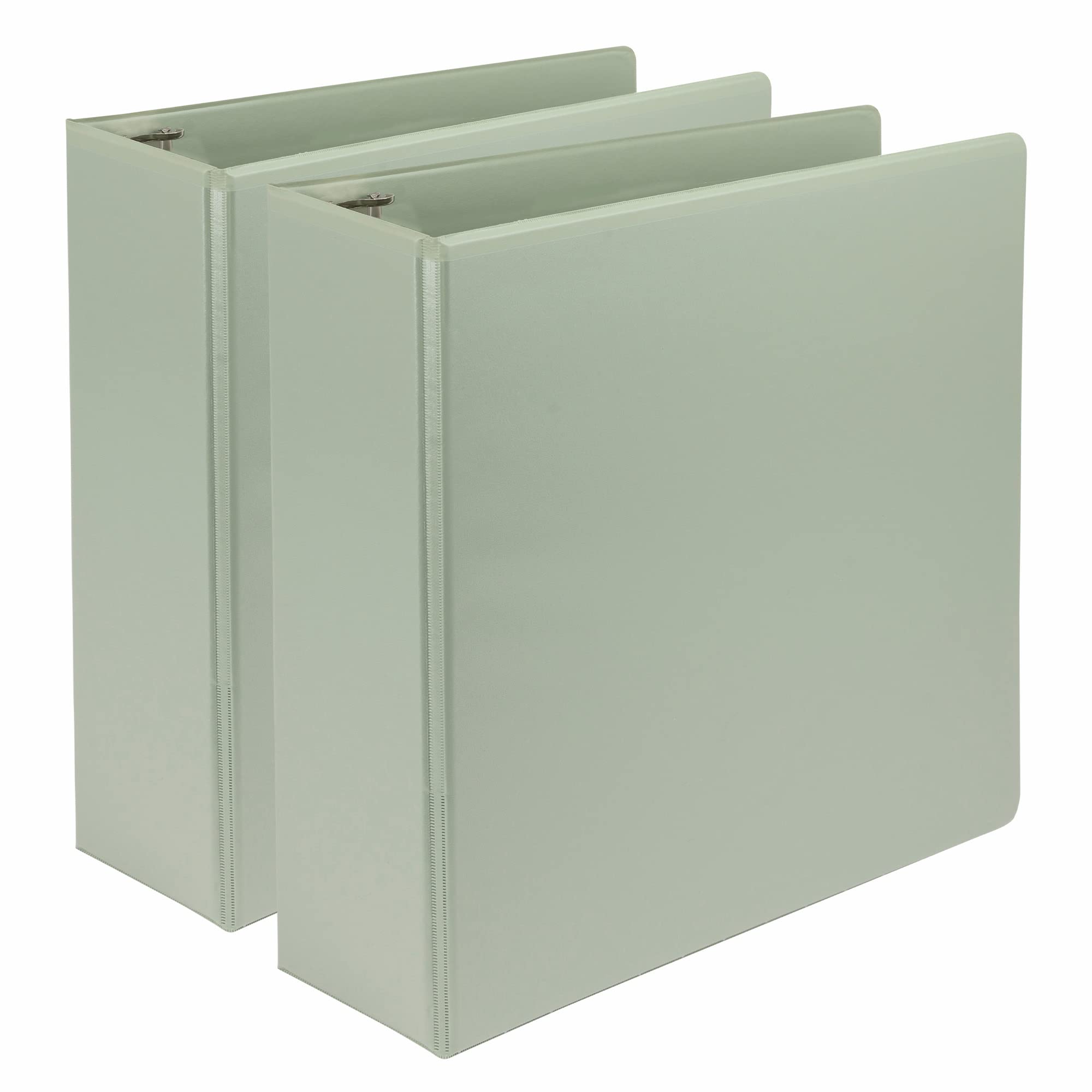 Photo 1 of Samsill Plant-Based 3 Inch Durable D-Ring, Made in USA, View Binder, Eco-Friendly, USDA Certified Biobased, 2 Pack, Sage Green