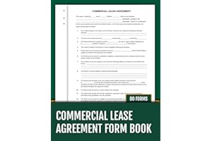 Commercial Lease Agreement Form Book: 80 Ready-to-Use Forms for Tenant and Landlord | 8.5 x 11 inches.