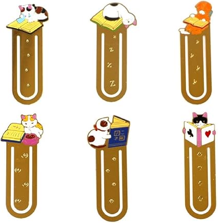 Amazon Feano かわいいのしおり ブックマーク 猫 中国風扇 金属ブックマーク スクール 事務用品 ジャーナル ヴィンテージブックマーク 文房具 猫b しおり 文房具 オフィス用品