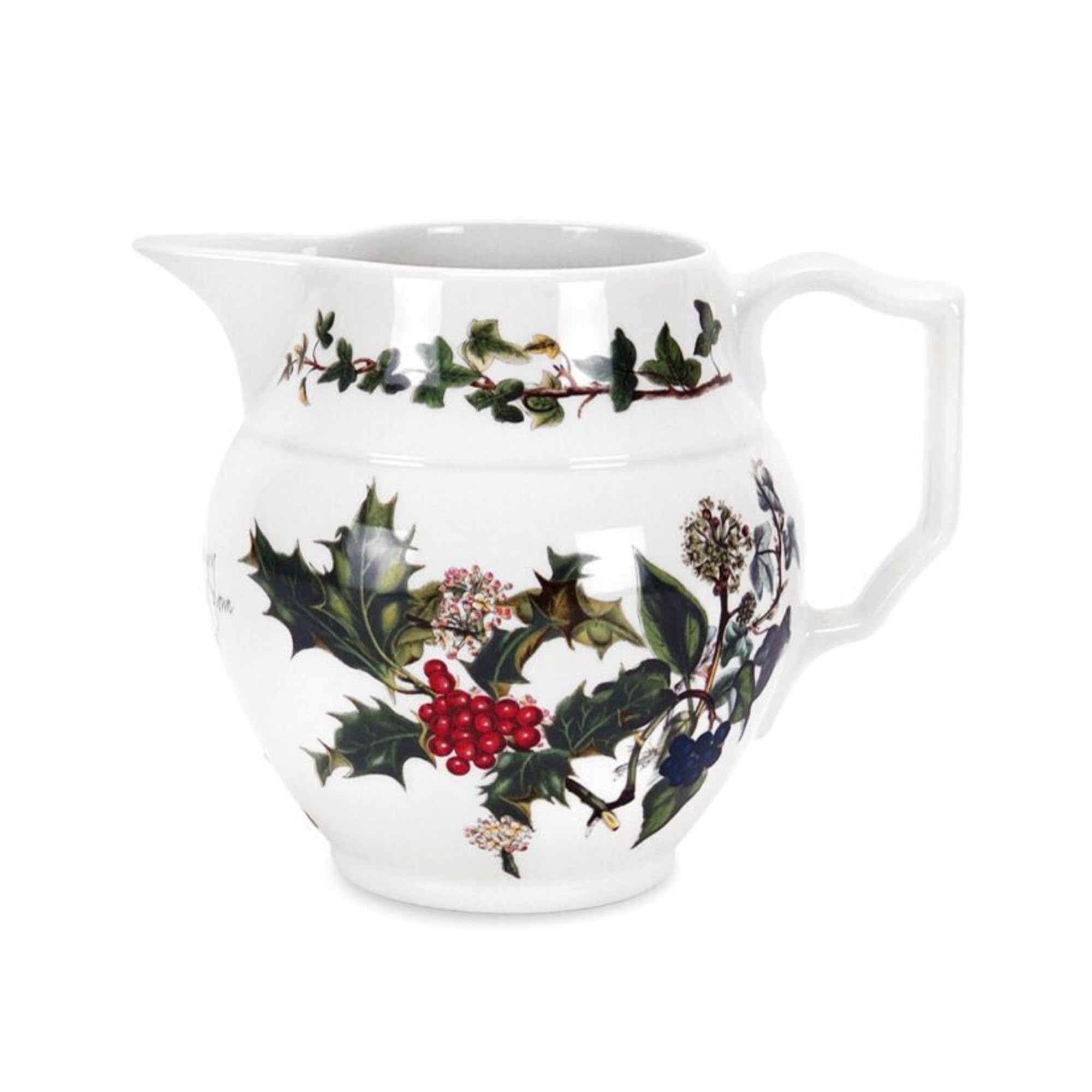 Portmeirion The Holly & Ivy Staffordshire Jug, Ceramic, Multi-Colour