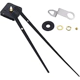 Mudder High Torque Clock Movement with 2 Hands to Fit Dials up to 58.6 cm/ 23.1 Inches in Diameter (Shaft Length 23 mm/ 9/10 Inches, Black)