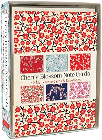 Cherry Blossom Note Cards: 12 Blank Note Cards & Envelopes (4 x 6 inch cards in a box)