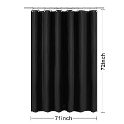 Barossa Design Black Shower Curtain Liner - Premium