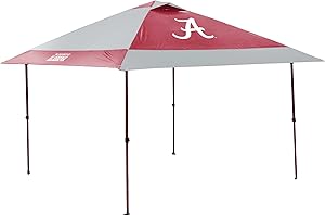 Logo Brands NCAA 12x12 Solo Up Canopy - 144 Square Feet of Shade – One-Person Easy Setup, UV-50 Protection, Rolling Storage Bag – Perfect Tent for Tailgates and Outdoor Events