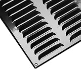 EUROPLAST 260x280mm Black Metal Air Vent Grille Cover with Insect Mesh view 6