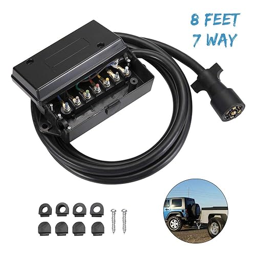 BUNKER INDUST Trailer Wiring Connector 7Way Heavy Duty Trailer Plug