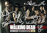 The Walking Dead Season 5 Tv Print Andrew Lincoln Norman Reedus Danai Gurira Steven Yeun Emily Kinney Michael Cudlitz Chad Coleman Chandler Riggs (11.7