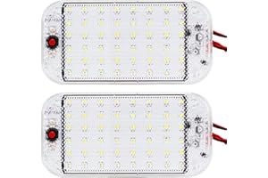 12V LED RV Lights with ON/Off Switch - 5W Daylight 500LM, Interior Lighting for RV Van Trailer Camper Boat - Pack of 2