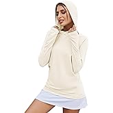 LUYAA Women's UPF 50+ Sun Protection Hoodie Breathable Stretch Hiking Shirts Long Sleeve for Running Outdoor Workout