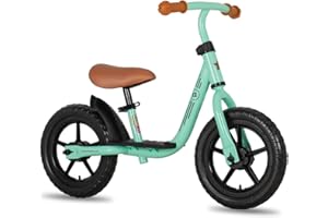 JOYSTAR 10"/12" Balance Bike for Girls & Boys, Ages 18 Months to 5 Years, Toddler Training Bike with Footrest Airless Tires a