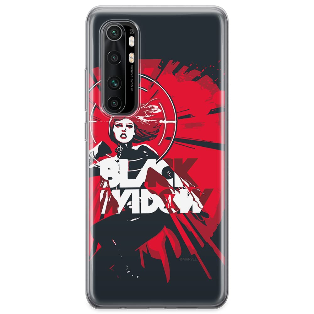 ERT GROUP mobile phone case for Xiaomi MI NOTE 10 Lite original and officially Licensed Marvel pattern Black Widow 005 optimally adapted to the shape of the mobile phone, case made of TPU