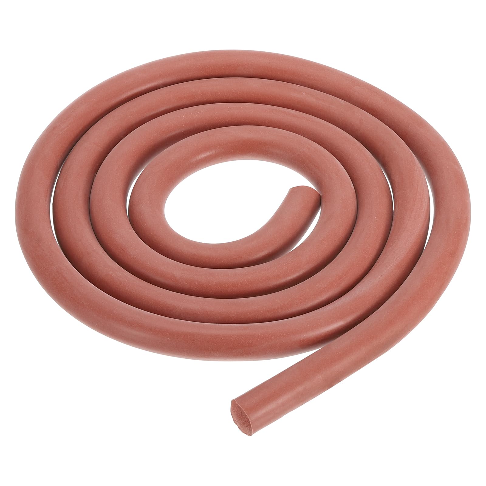 PATIKIL Silicone Foam Seal Strip, 2Meters(6.56Ft) 18mm(0.71") Dia Round High Density Solid Sponge Rubber Weather Stripping Cord for Sealing Gap Blocker Insulation, Red