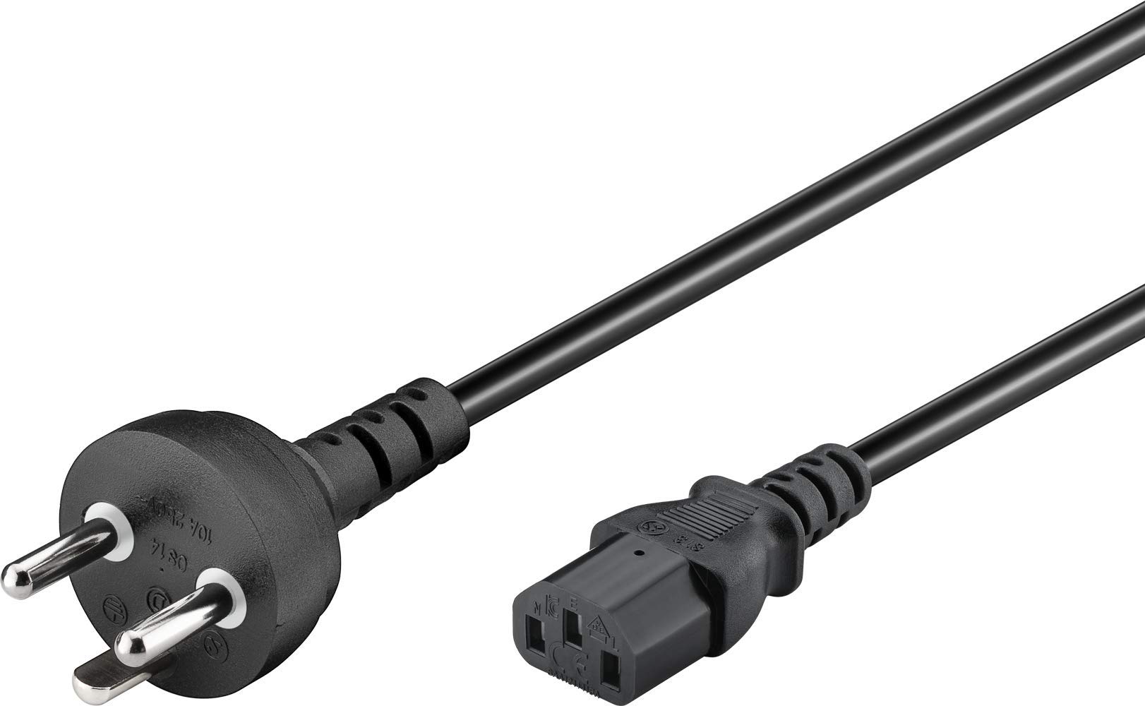 Wentronic NK 123 II Dänemark 2m - power cables (Male/female, Black)