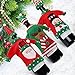 Funyear Christmas Wine Cover Sweater Ugly Wine Cover Santa, Reindeer And Snowman Red Wine Bottle Cover for Christmas and new year Party Decoration(3Pcs)