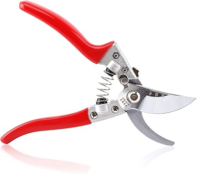 Amazon Ifoxtek 園芸ハサミラチェット式 太枝切鋏 極太切 園芸ハサミ赤 園芸用はさみ