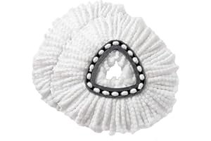 BECORRECT 2 Pack Spin Mop Replacement Head Compatible with Ocedar EasyWring Spinning Mop,Microfiber Mop Refills Mop Replace Heads