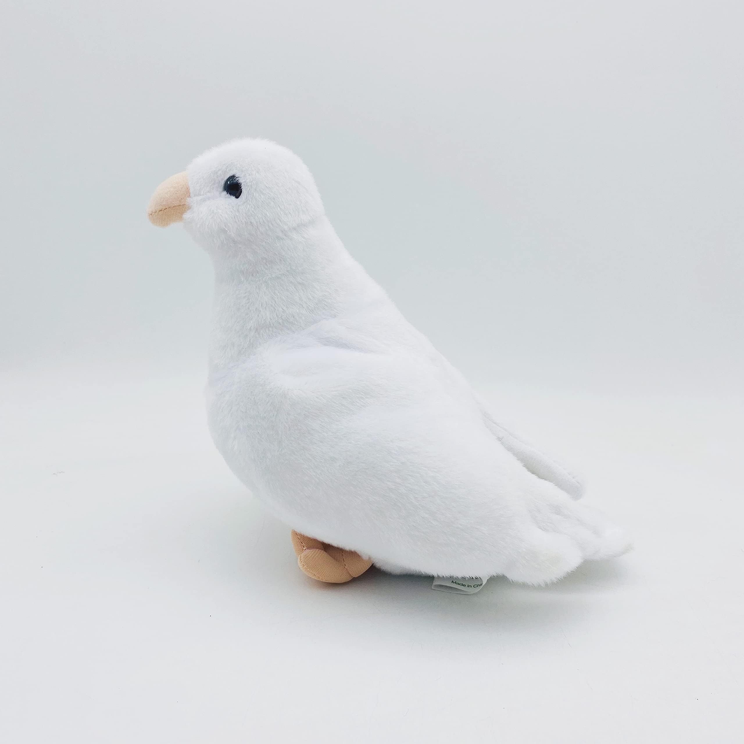Photo 1 of Simulation Stuffed Animal Toy - 8 inch Rock Pigeon, Cute Pigeon Gift (White)