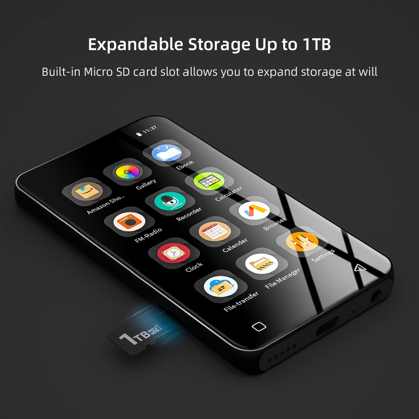 MP3 Player with Bluetooth and WiFi, 4