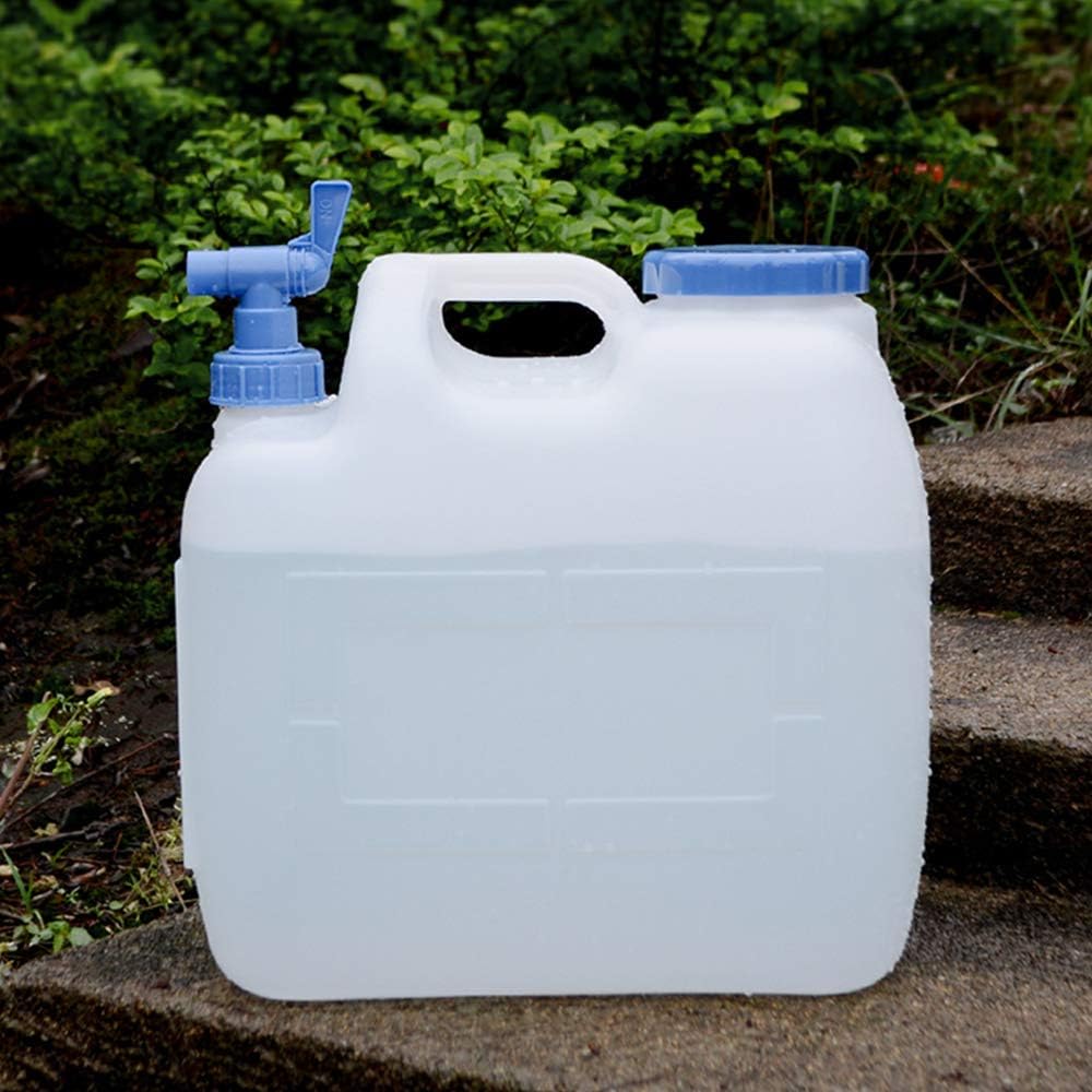 10 Liter/15 Liter/20Liter/23 Liter Water Container BPA FREE FDA Approved PE Plastic With Pouring Tap Handle Design For Boating Camping Hiking Hunting Travel Outdoor