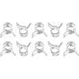 uxcell 6mm 1/4inch Spring Band Type Action Fuel/Silicone Vacuum Hose Pipe Clamp Low Pressure Air Clip Clamp 10pcs
