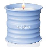 Aromatherapy Ceramic Candle, 5.6oz Oceanmist Sea Salt, Soy Blend Wax Candle | Elegant Home Decor Jar Candle with 30 Hour Burn Time, Aromatherapy Candle for Relaxation, Bedroom, Living Room and Gift