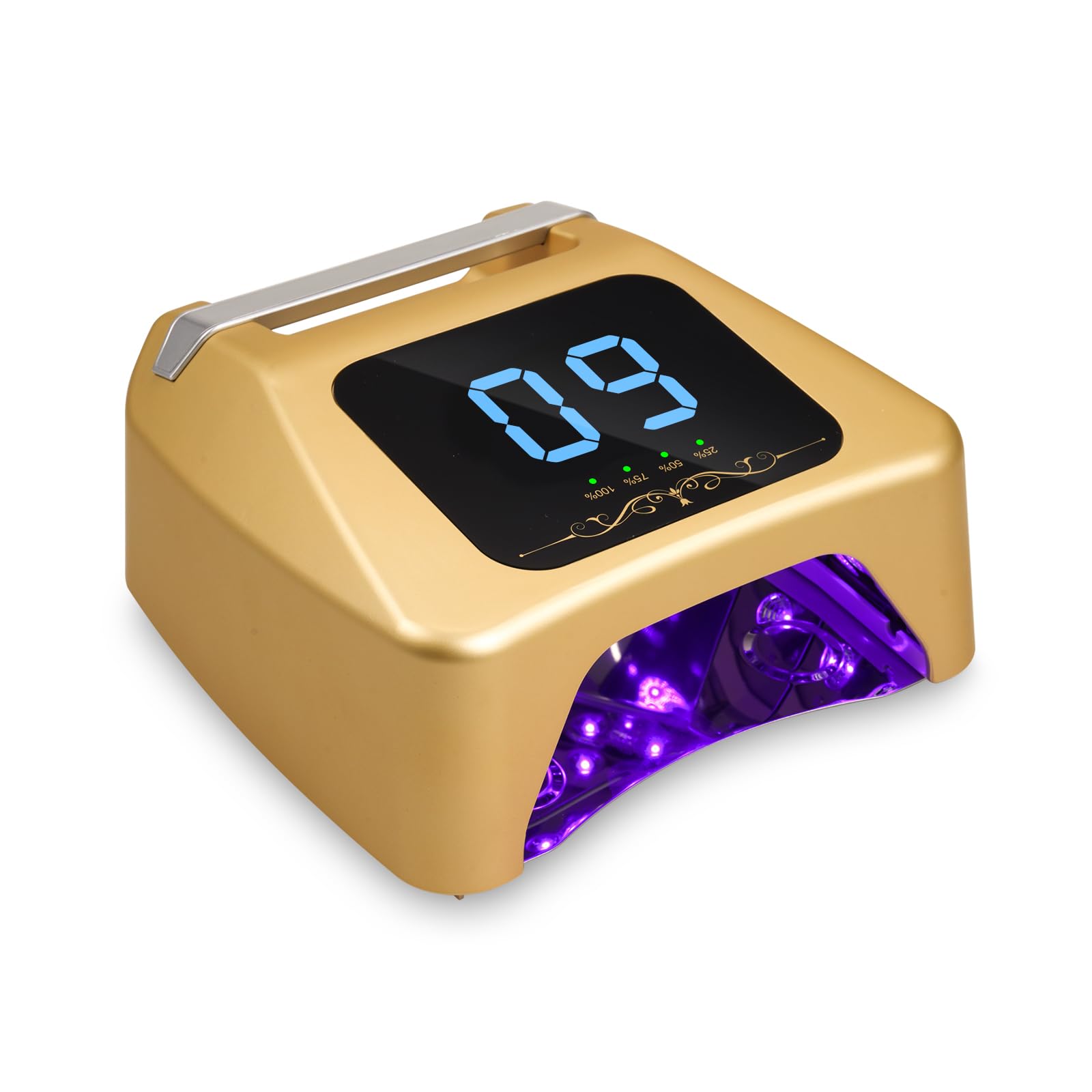 Layhou 72W UV LED Nail Lamp Quick Drying Gel Nail Dryer with 4 Timer Settings, Nail Polish UV Lamp with Auto Sensor and LCD Display, Toenail Gel Curing Lamp for Home and Nail Salons