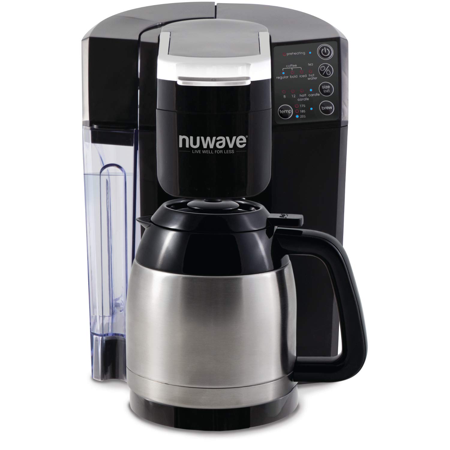 BruHub 3 in 1 Coffee Maker with Stainless Steel Carafe