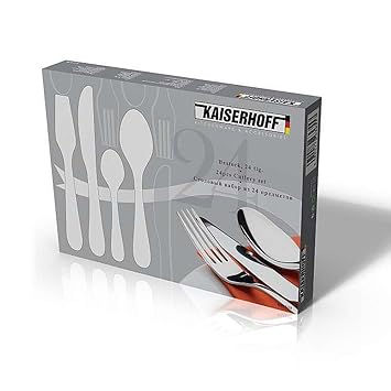 Kaiserhoff - Cuberteria de 24 piezas con estuche de regalo: Amazon.es: Hogar