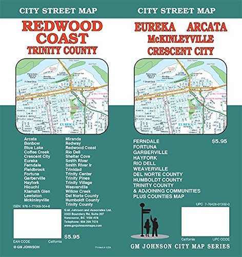 Eureka / Arcata / Crescent City / Redwood Coast / Trinity Co, California Street Map