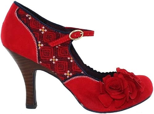 ladies red court shoes uk