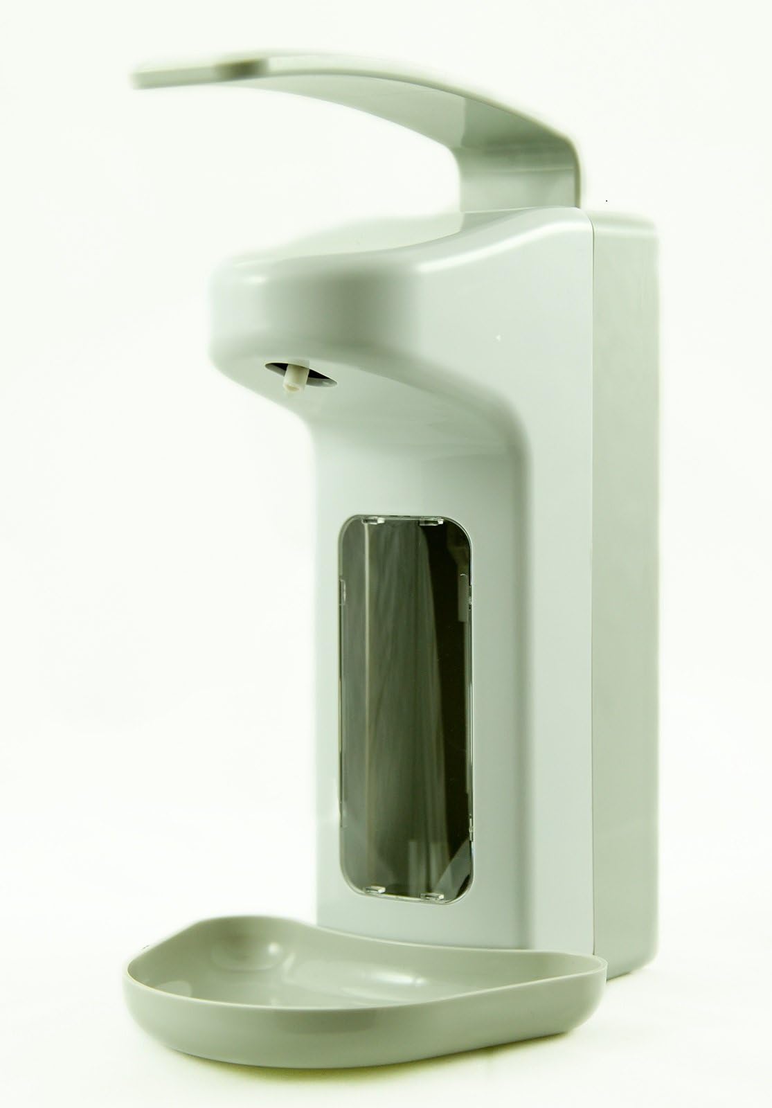 Dispenser Soap Dispenser Euro Wall Dispenser for 500ml bottles (e.g. Sterillium) with Lever Handle and Drip Tray of Vos Industrial Needs