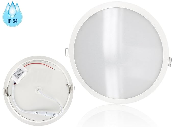 UltraSlim LED Panel Lámpara para zonas húmedas IP54 – incl. LED transformador para 230 V