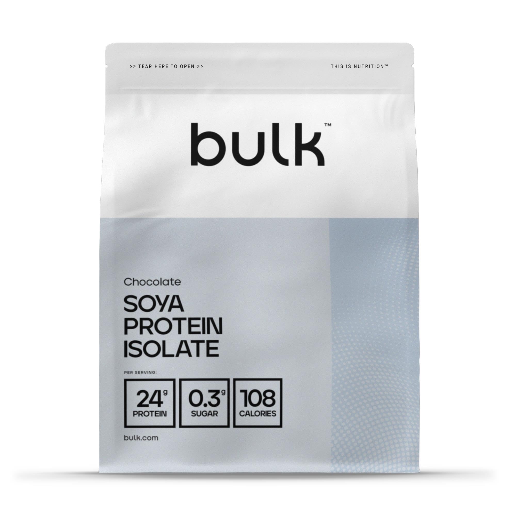 Bulk Soya Protein Isolate Powder, Vegan Protein Shake, Chocolate, 2.5 kg