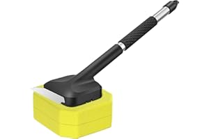 Xilpo Grill Brush Bristle-Free,Safe Steam Cleaning Grill for All Grill Types,BBQ Replaceable Cleaning Head with Upgrade Scraper Tool,Cleaner for Men/Dad Outdoor Barbeque,Black