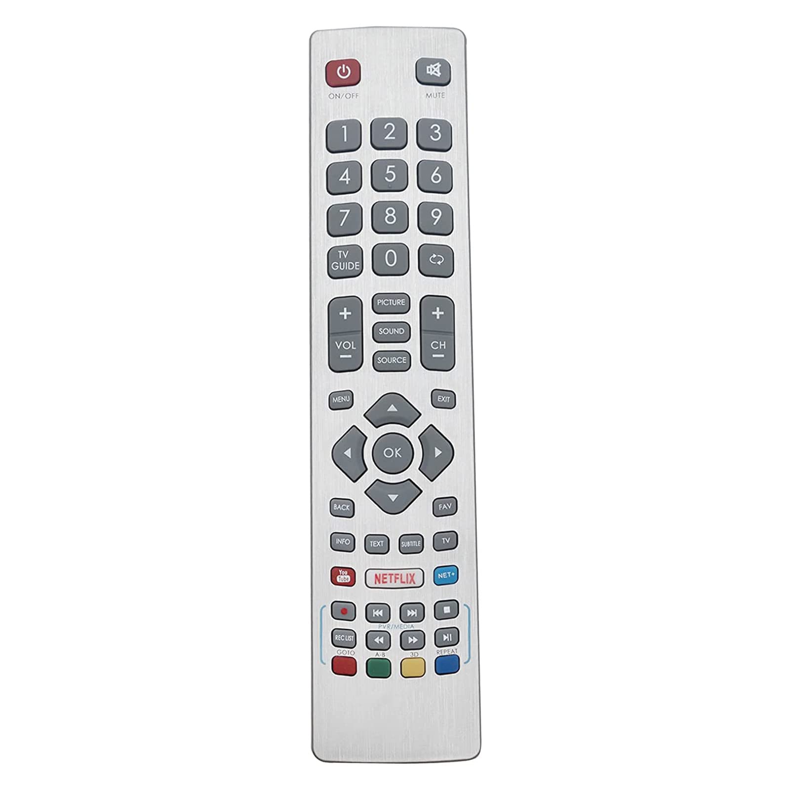 VINABTY SHW/RMC/0115 SHWRMC0115 Replacement Remote Control fit for Smart Television with Netflix and YouTube Buttons