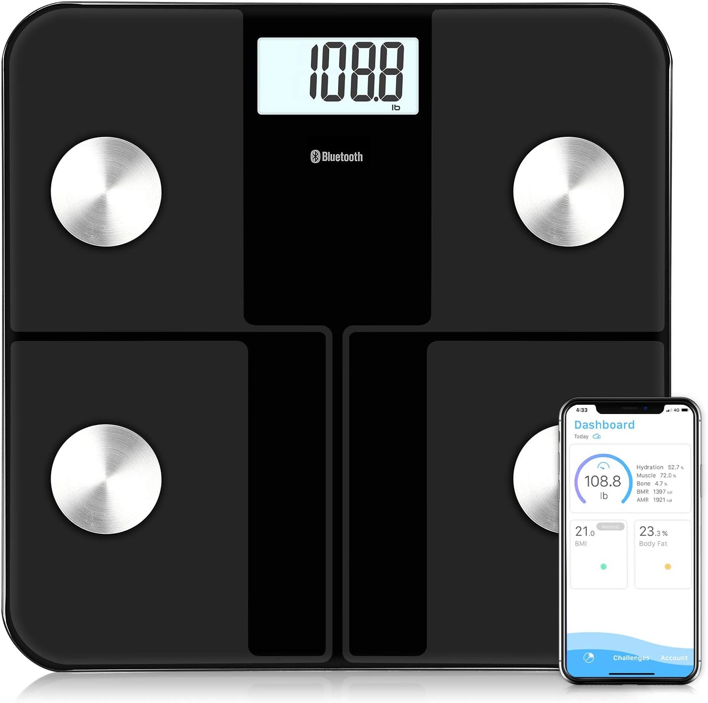 Himaly Body Fat Scale Smart Digital Bathroom Scale Body Scale for Body