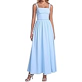 URYIAO Floral Corset Maxi Long Dress Lace Up Flowy A Line Sundress Wedding Guest Tea Party Dresses for Women 2026