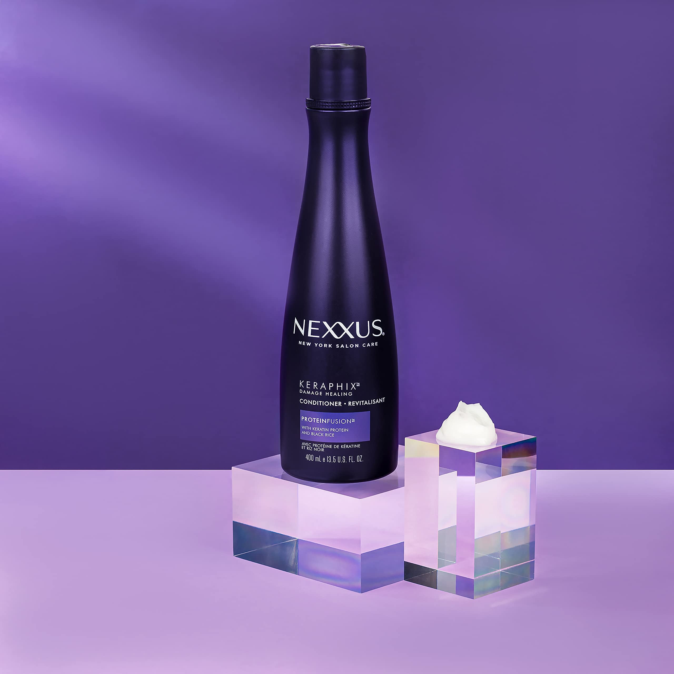 Nexxus Keraphix Conditioner Keraphix with ProteinFusion for Damaged Hair With Keratin Protein and Black Rice 13.5 oz
