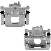 SCITOO Rear Left+Right Brake Calipers With Bracket 18B5046 18B5047 | Compatible For Dodge Nitro 2007-2011 For Jeep Liberty 2008-2012 For Jeep Wrangler 2007-2017 For Jeep Wrangler JK 2018