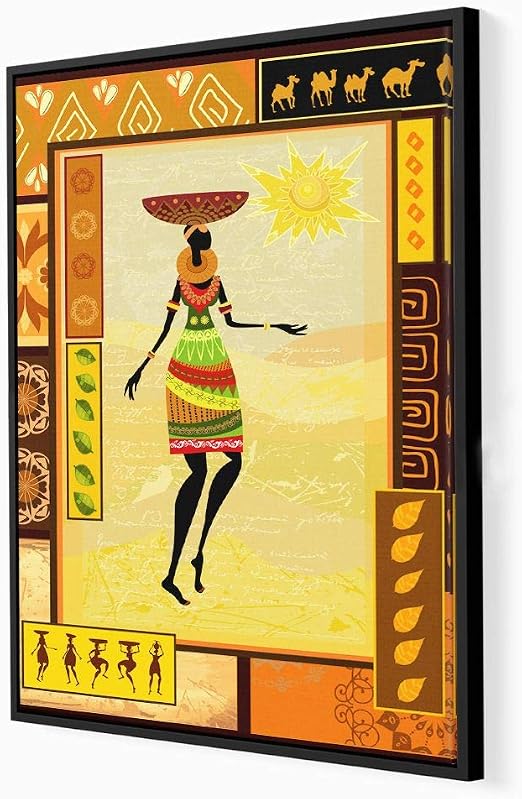 NicheCanvas African Art Canvas, 12x18