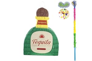 Tequila Pinata Wine Bottle Shaped Pinata for Kids Birthday Anniversary Celebration Decorations Gaming Theme Pet Party Cinco d