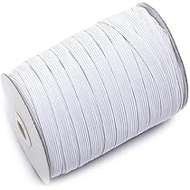 Stretchrite Bobine élastique En Polyester Tressé Blanc 1,27 Cm X 130 M