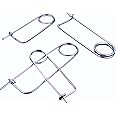 8/6/4 /2PCS Steel Brooch Shape Cotter Safety Pins, Spring Pin Quick Lock Brooch Locking Fastener for Farm Lawn Garden Hitch -6Sizes (Size: 6*120*45mm 4PCS/Set)