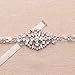 Yanstar Ivory Sash Bridal Thin Rose Gold Wedding Belts Clear Crystal Appliques With Ribbons For Bridal Gowns-18.1In2In