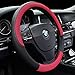 Car Steering Wheel Cover Microfiber Leather Anti-Slip Universal 15