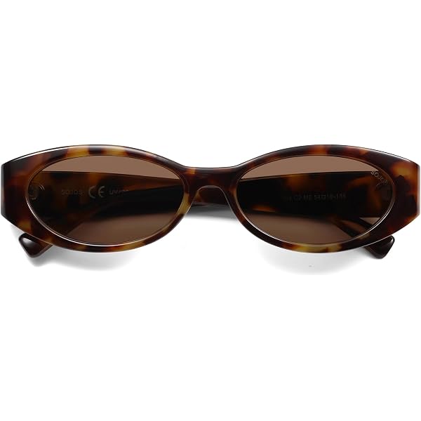 ADE WU Retro Oval Sunglasses 90s Designer Inspired Oval  display picture 1